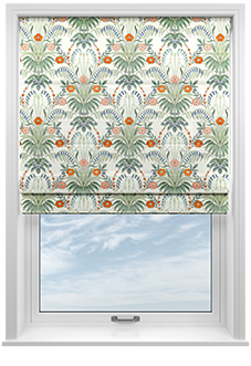 Cotswold Faux Silk, Persimmon - Roman Blind